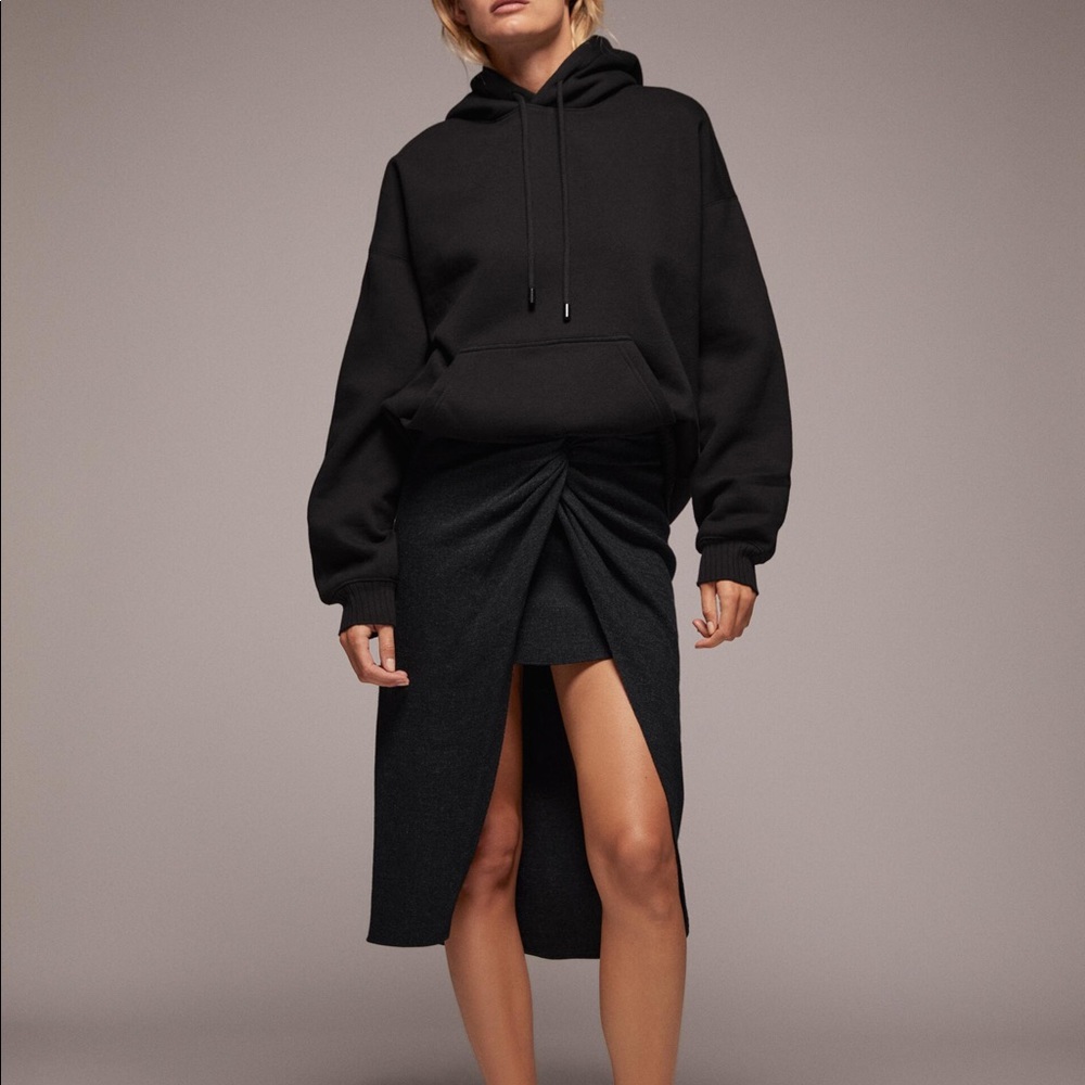 ZARA KNOTTED MIDI SKIRT